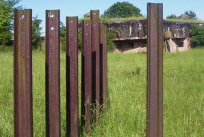 Ligne Maginot - LEMBACH - (Ouvrage d'infanterie) - Bloc 1
Réseau de rails antichar