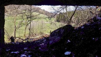 Ligne Maginot - C2 - SCHMELTZBACH 2 - (Blockhaus pour canon) - Vue depuis le créneau antichar
