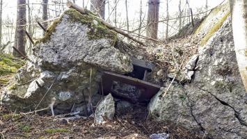 Ligne Maginot - SCHMELTZBACH OUEST - (Casemate d'infanterie - Simple) - Créneau FM de défense de l'entrée
