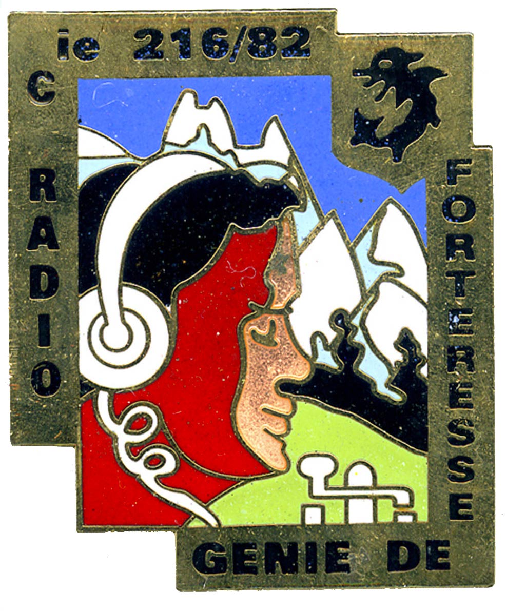Ligne Maginot - Insigne de la 82° Cie du 216° BGF - Insigne de la compagnie radio 216/82