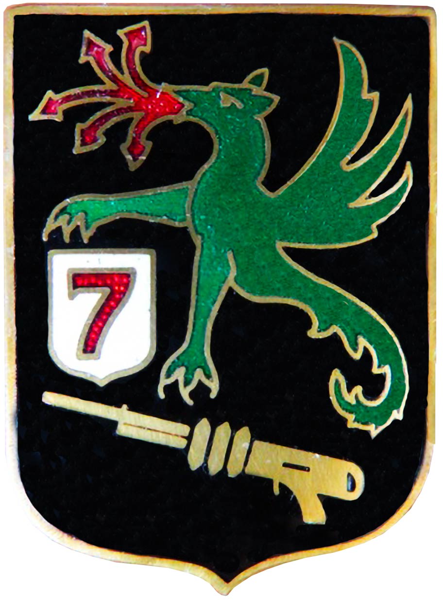 Ligne Maginot - 7° Bataillon de mitrailleurs - Insigne - Insigne du 7° BM (Bataillon de Mitrailleurs)