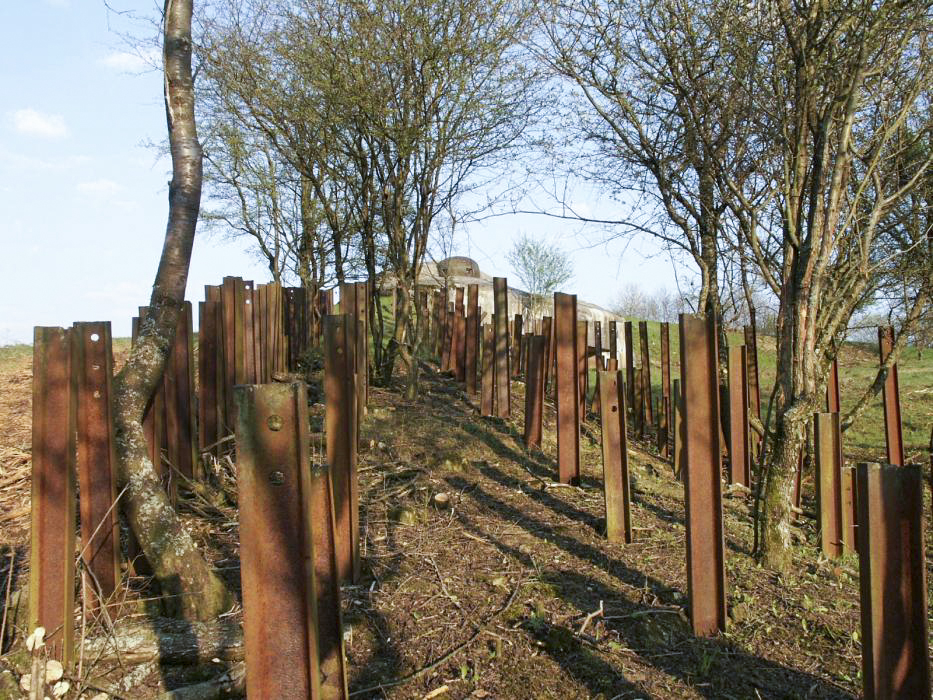 Ligne Maginot - FOUR A CHAUX - FAC - (Ouvrage d'artillerie) - Bloc 6
Réseau de rails antichar - GRAMI