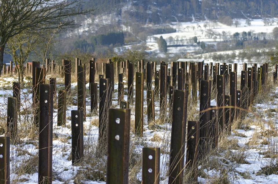 Ligne Maginot - FOUR A CHAUX - FAC - (Ouvrage d'artillerie) - Réseau de rails antichar - GRASSER Michel