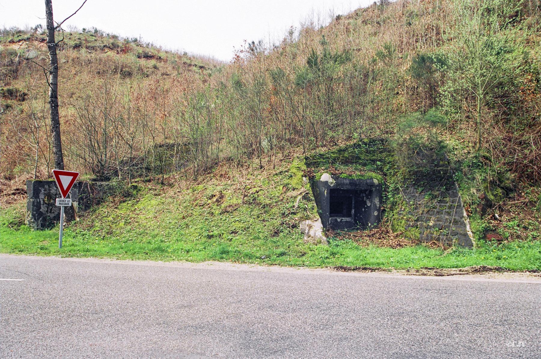 Ligne Maginot - WEIHERSTHAL Sud (Blockhaus pour canon) - Vue d'ensemble depuis la route de Neunhoffen - Lia VERMEULEN