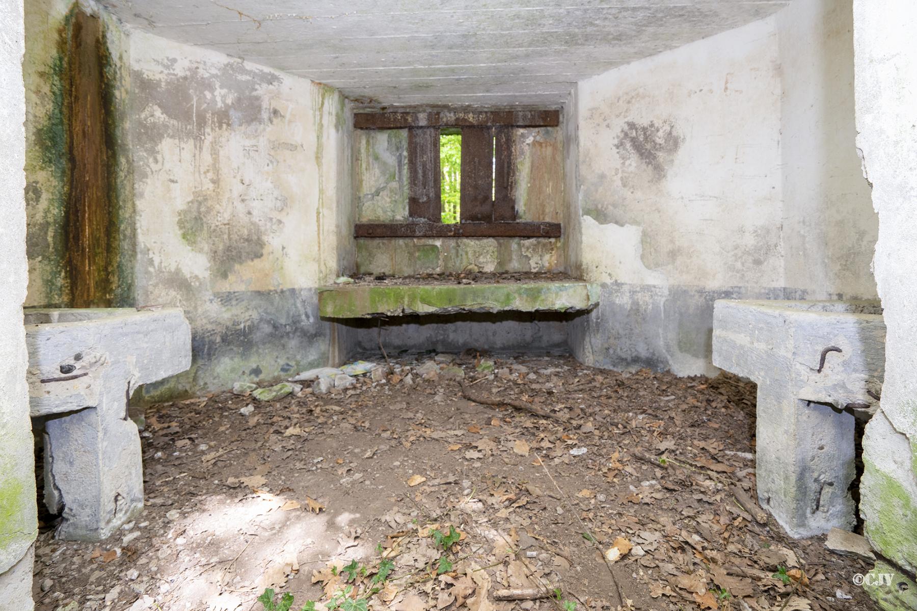 Ligne Maginot - C8 - NONNENHARDT MAISON FORESTIERE 2 - (Blockhaus pour canon) - Chambre de tir - Lia VERMEULEN