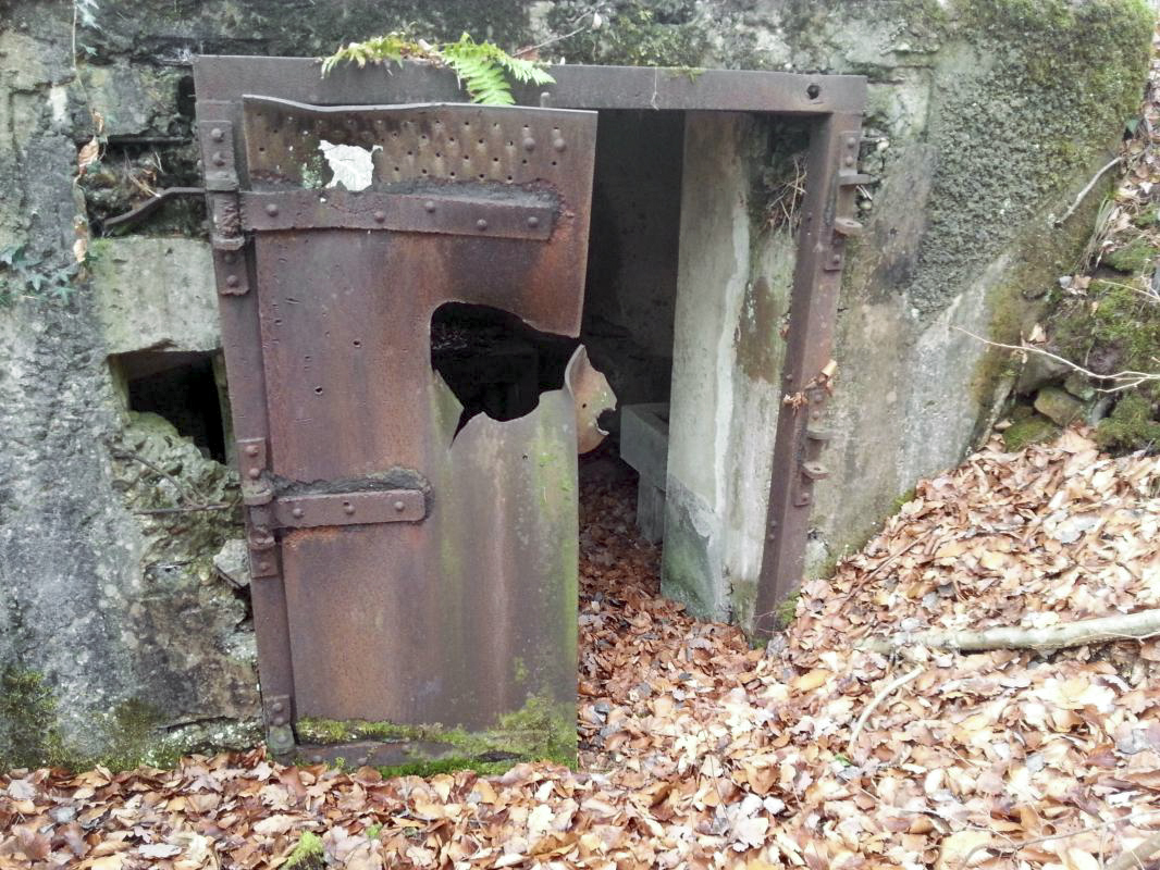 Ligne Maginot - C11 - PETIT MUEHLBERG SUD - (Blockhaus pour canon) - Vue extérieure de l'entrée - B.HENRICH