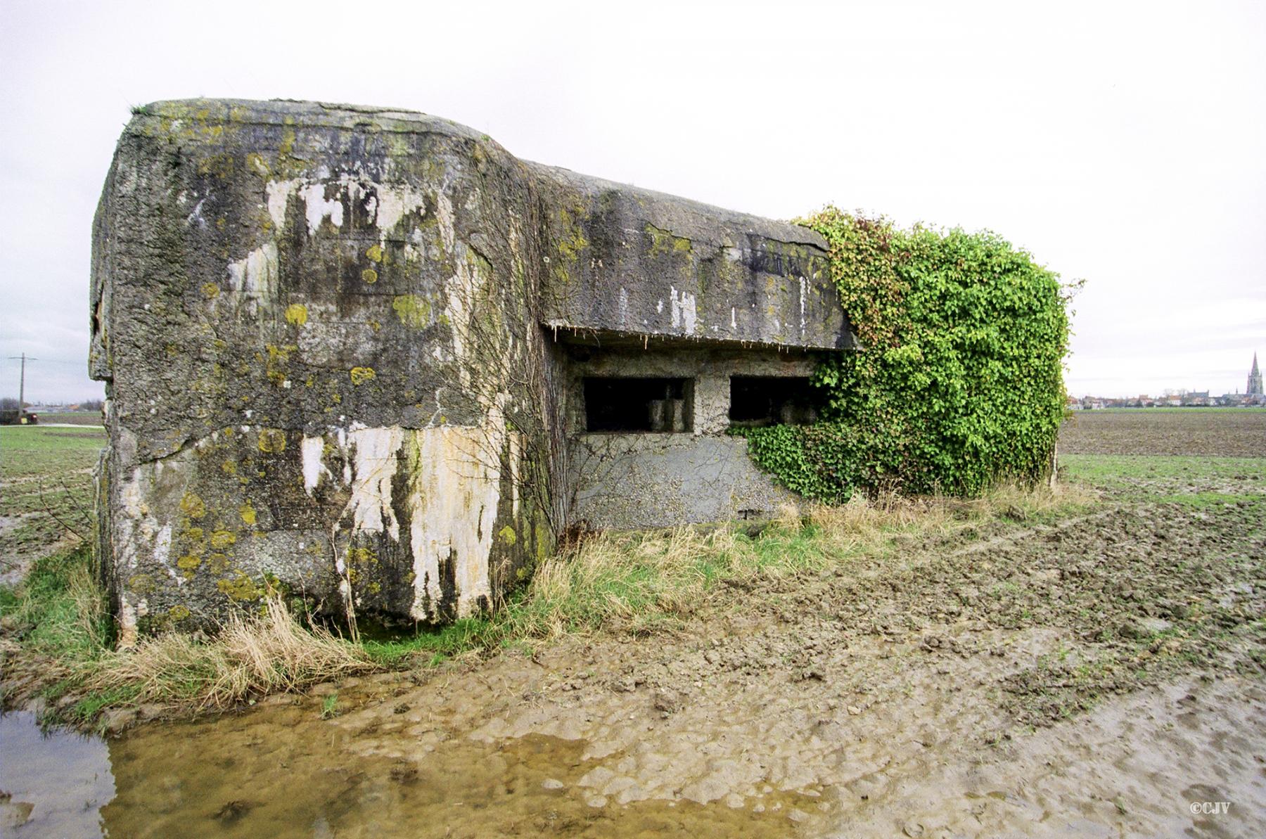 Ligne Maginot - A2 - HONDSCHOOTE - (Blockhaus lourd type STG / STG-FCR - Double) -  - Lia VERMEULEN