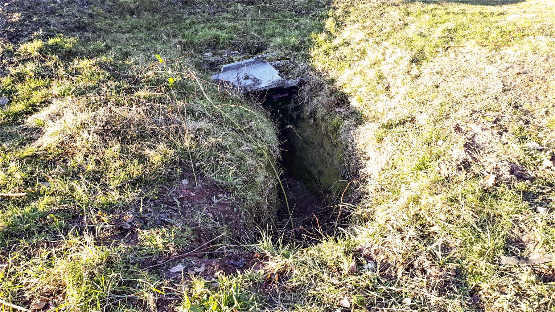 Ligne Maginot - FM127 - PETIT MUEHLBERG NORD - (Blockhaus pour arme infanterie) - La tranchée menant à l'entrée - Gregory Fuchs