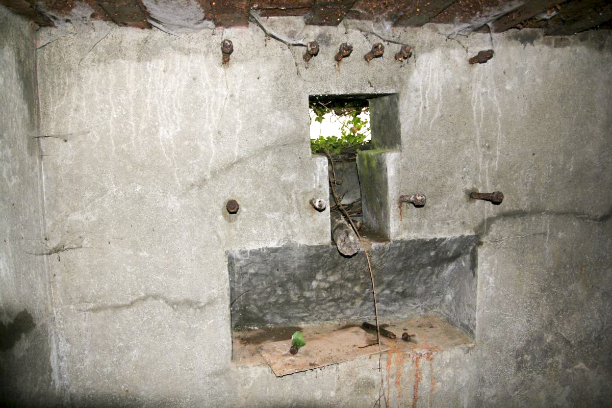 Ligne Maginot - FM127 PETIT MUEHLBERG NORD - (Blockhaus pour arme infanterie) - Le créneau pour mitrailleuse - B.HENRICH