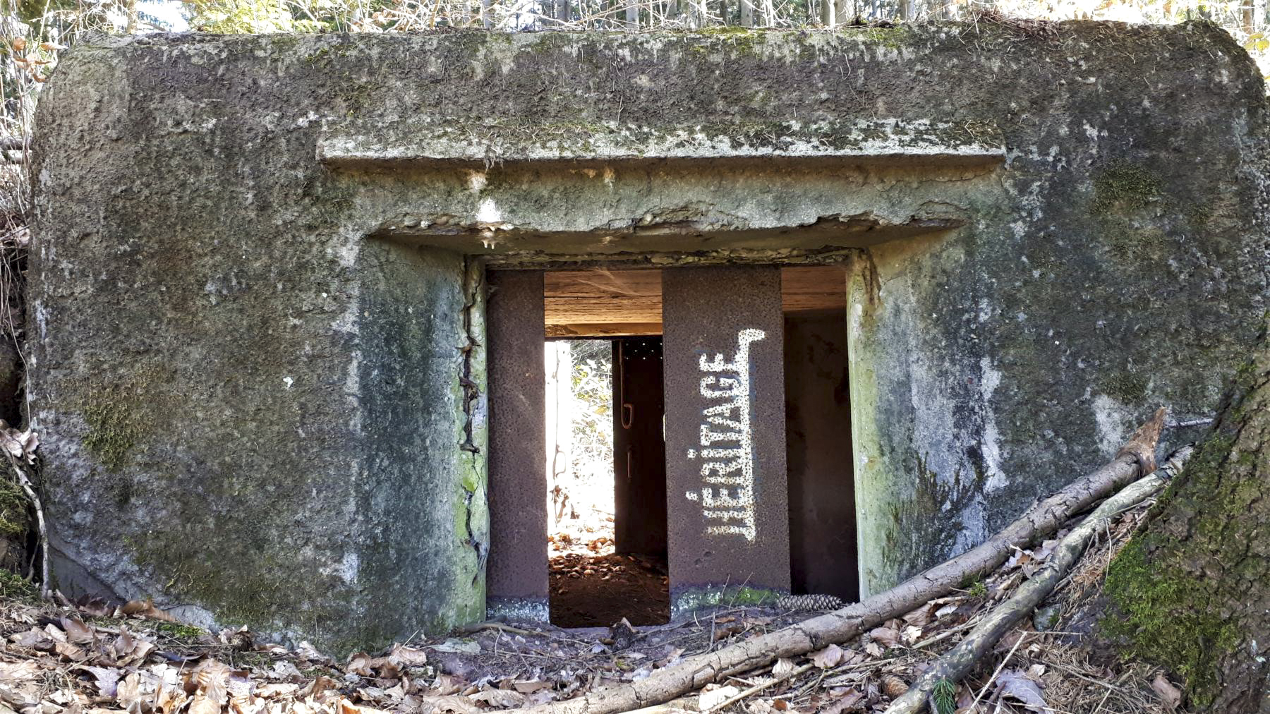 Ligne Maginot - C10 - GUNSTHAL 3 - (Blockhaus pour canon) - Détail du créneau antichar - Gregory Fuchs