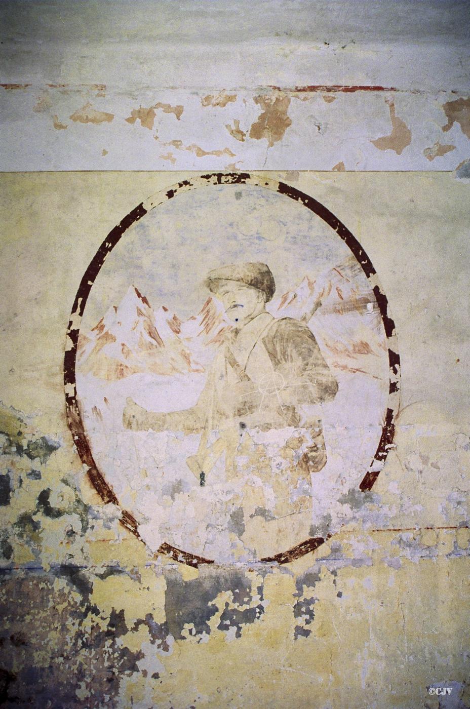 Ligne Maginot - LANGENSOULTZBACH - (Camp de sureté) - Bâtiment B
Salle 3
Peinture murale du casernement - Lia VERMEULEN