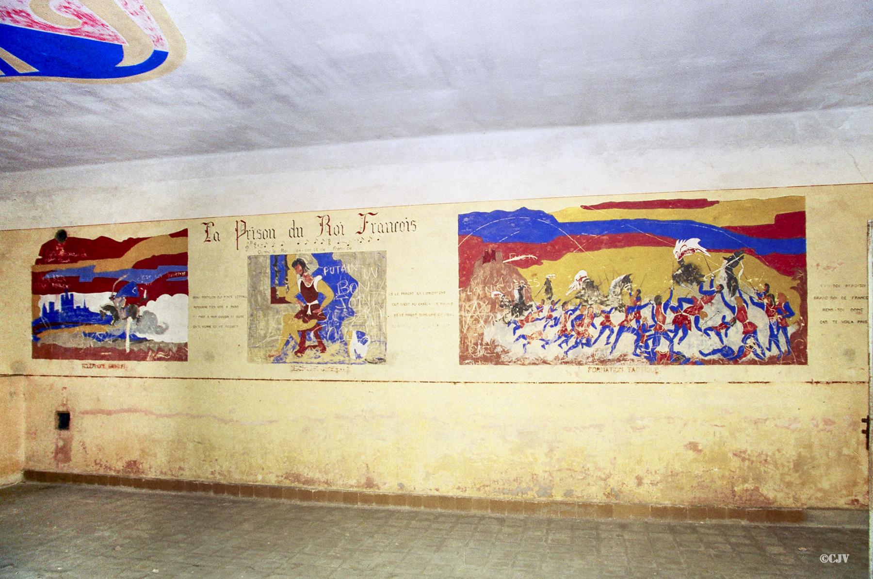 Ligne Maginot - LANGENSOULTZBACH - (Camp de sureté) - Bâtiment B
Salle 14
Peinture murale du casernement - Lia VERMEULEN