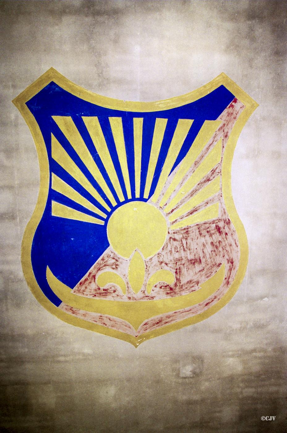 Ligne Maginot - LANGENSOULTZBACH - (Camp de sureté) - Bâtiment B
Salle 14
Peinture au plafond - Lia VERMEULEN