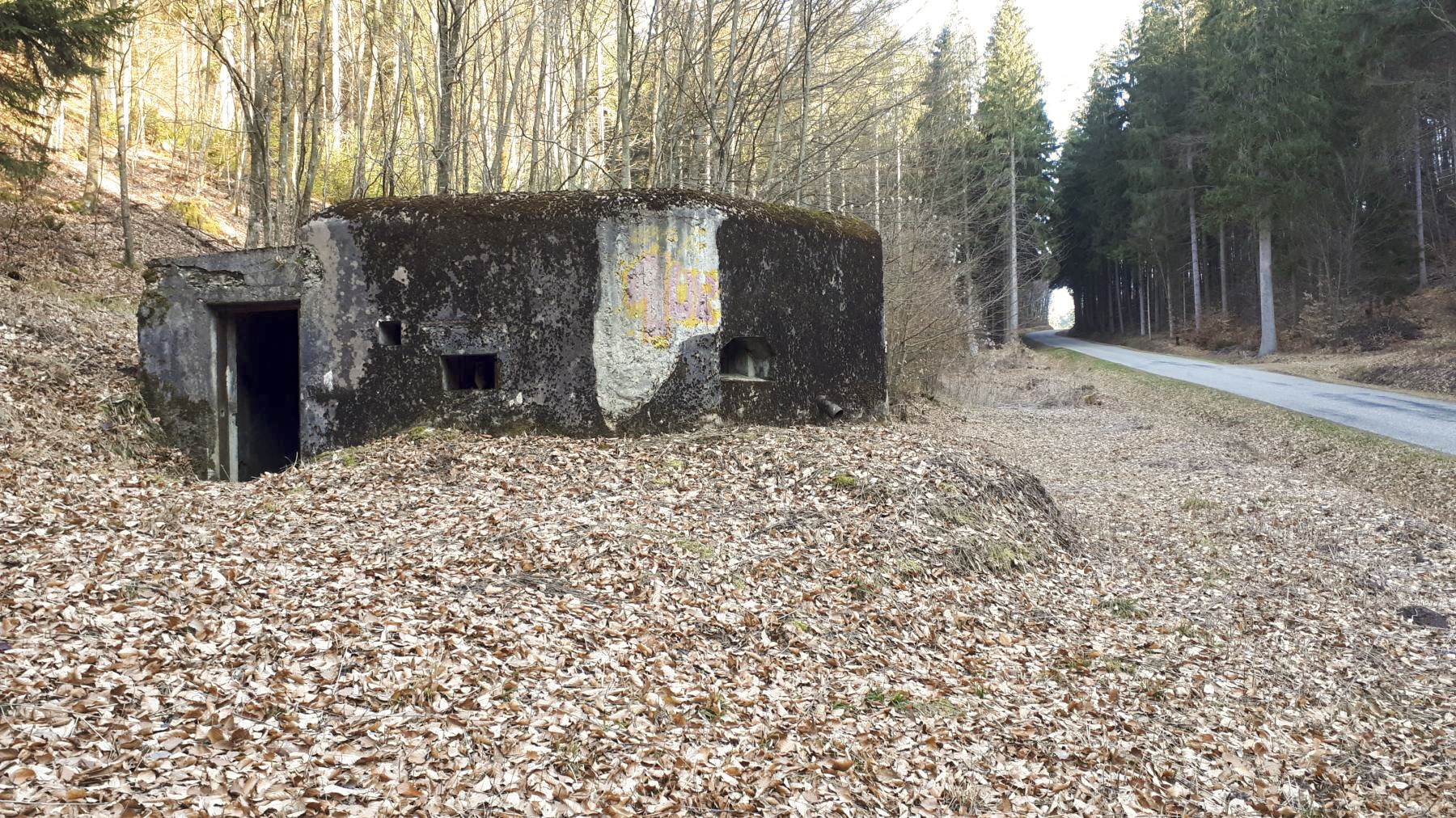 Ligne Maginot - LANGTHAL 1 - (Blockhaus pour arme infanterie) - Vue vers l'entrée - Gregory Fuchs