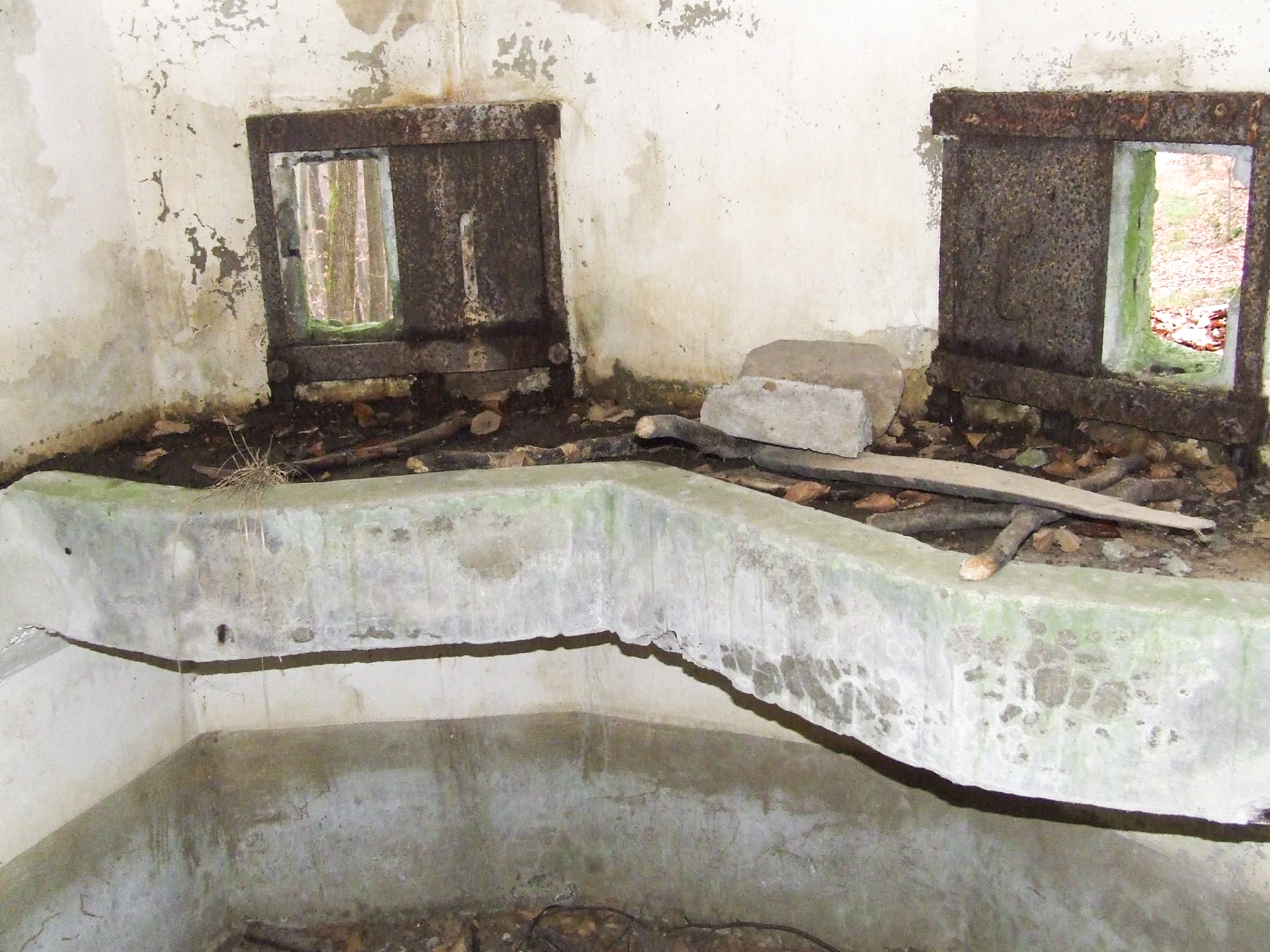Ligne Maginot - FM54 - SCHWARTZTHAL - (Blockhaus pour arme infanterie) - La chambre de tir pour FM - STENGER Mathieu