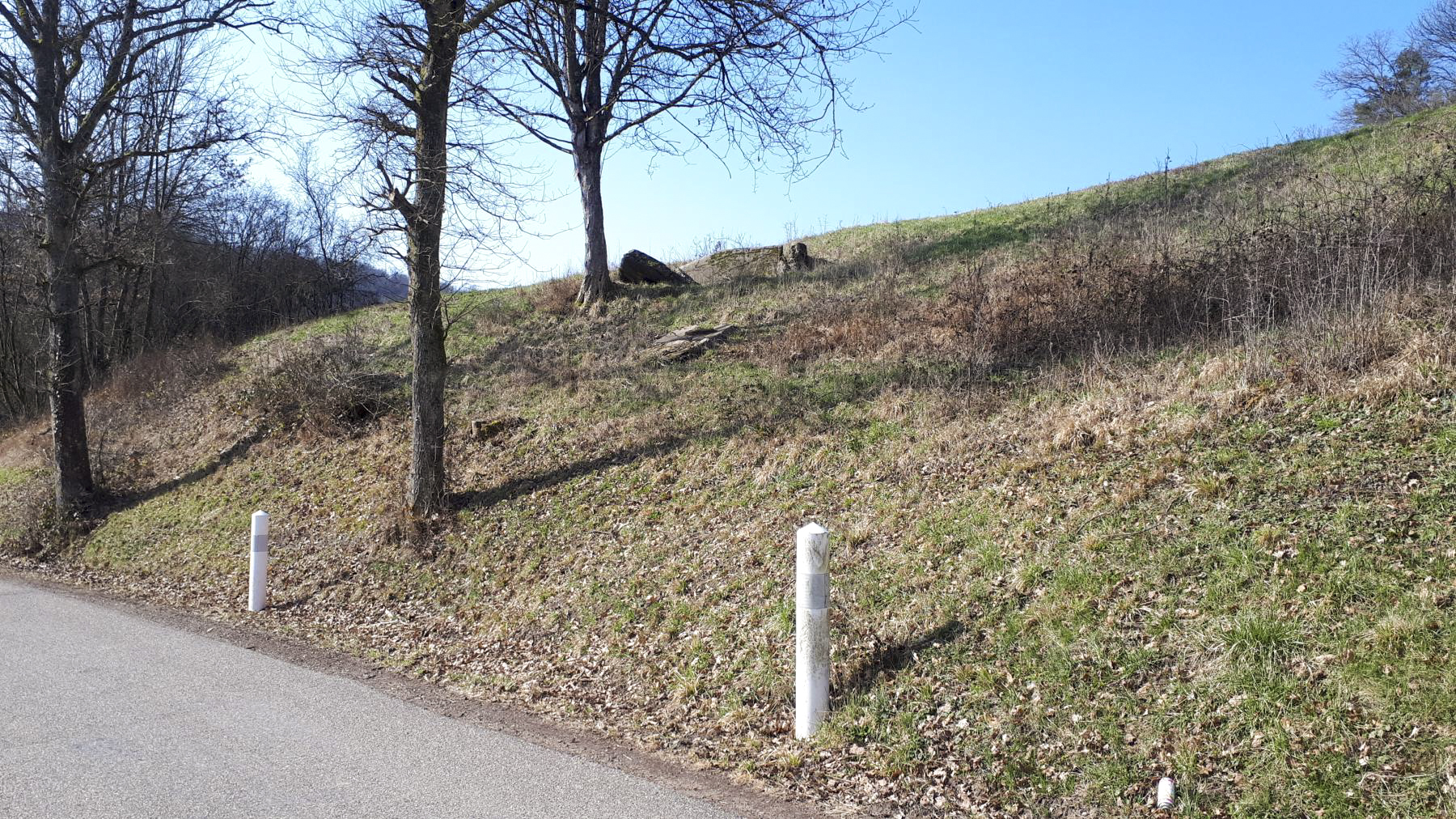 Ligne Maginot - FM86 - WELSCHHOF SUD OUEST - (Blockhaus pour arme infanterie) - Le bloc vu depuis la route - Gregory Fuchs