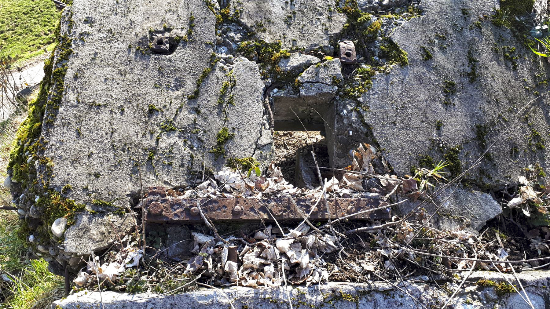 Ligne Maginot - FM86 - WELSCHHOF SUD OUEST - (Blockhaus pour arme infanterie) - Un créneau encore visible - Gregory Fuchs