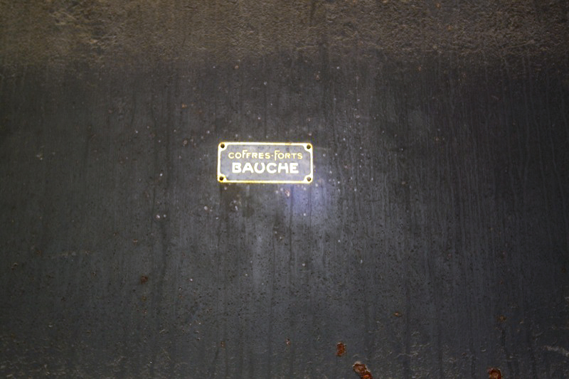 Ligne Maginot - NANCY- LAXOU - CENTRAL PROTéGé - (Central téléphonique isolé) - Porte étanche intérieure, plaque constructeur - Antoine SCHOEN