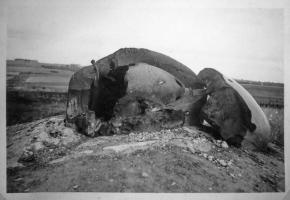 Ligne Maginot - ETH - (Ouvrage d'infanterie) - La cloche GFM éventrée de l'ouvrage