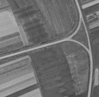 Ligne Maginot - VF60 - LIAISON SAINT-HUBERT / REINANGE - (RESEAU - Voie 60 - Antenne ou rocade ferroviaire) - PONT GUENANGE BAS
Photo aérienne années 1951