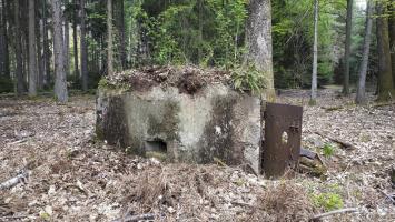 Ligne Maginot - HARDT 1 - (Blockhaus pour arme infanterie) - Entrée et créneau gauche