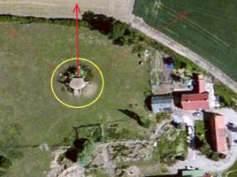 Ligne Maginot - B120 - EECKE - (Blockhaus pour canon) - La forme typique du modèle A1 est bien reconnaissable.
