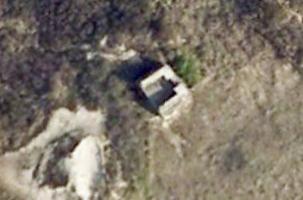 Ligne Maginot - DUNES NORD - (Cuve pour canon) - Capture, vue aérienne, Google Earth.