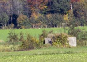 Ligne Maginot - BEF 624 - LA BOUGRIE - (Blockhaus pour arme infanterie) - Vu depuis le blockhaus des Trois Magots vers BEF 624 - La BOUGRIE