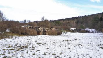 Ligne Maginot - HOCHWALD - (Ouvrage d'artillerie) - Ouvrage Ouest 
Le bloc 12 à l'avant plan, le bloc 13 est visible dans le prolongement