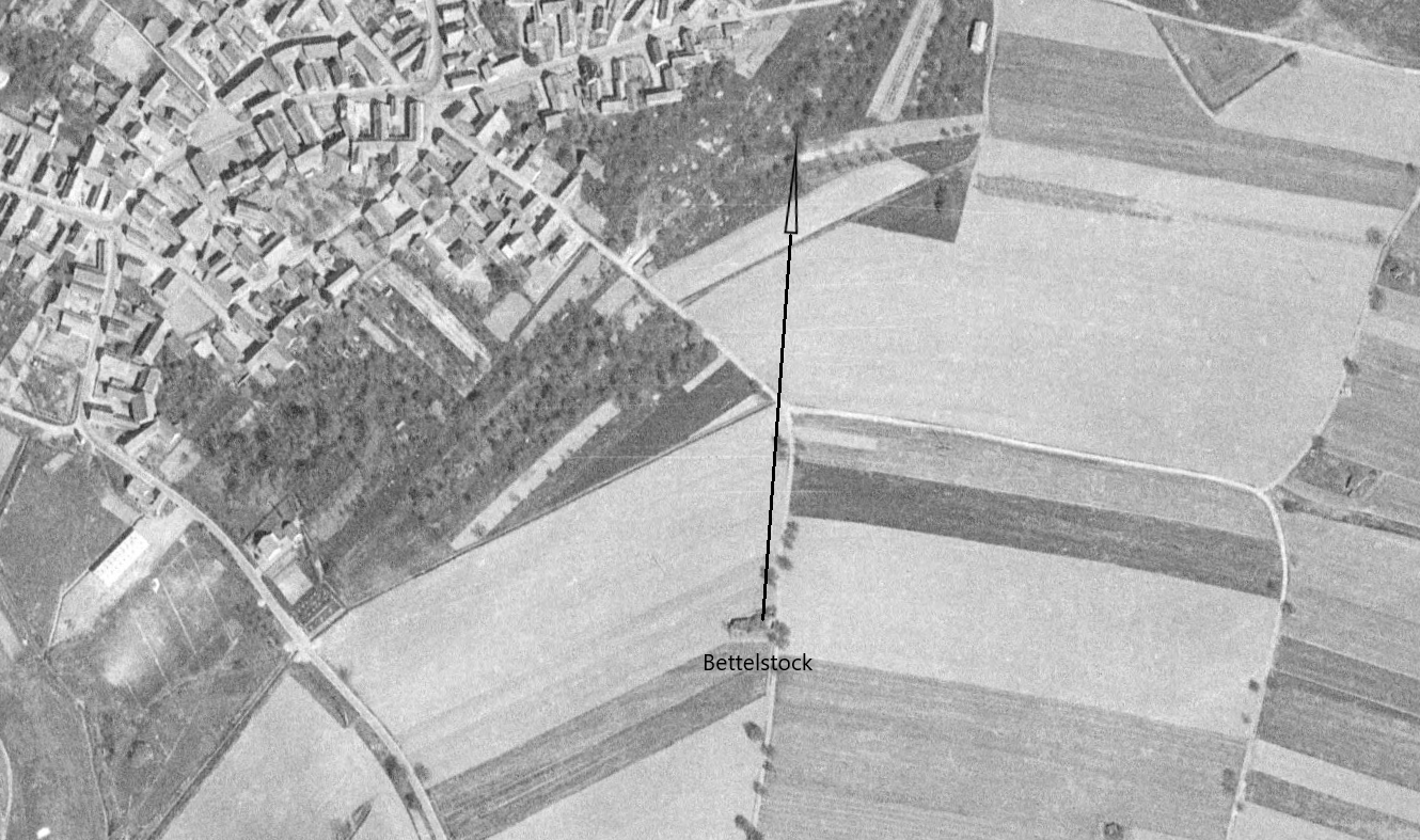 Ligne Maginot - BETTELSTOCK - (Blockhaus pour canon) -  - IGN - Géoportail 1971