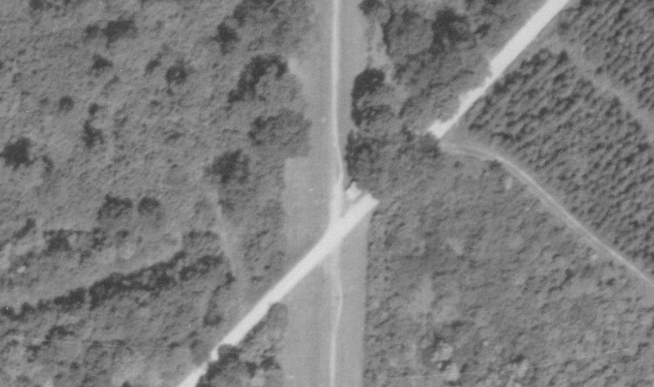 Ligne Maginot - LAMENDSAND EST - (Blockhaus pour arme infanterie) - Le blockhaus Lamendsand Est - IGN - Géoportail 1964
