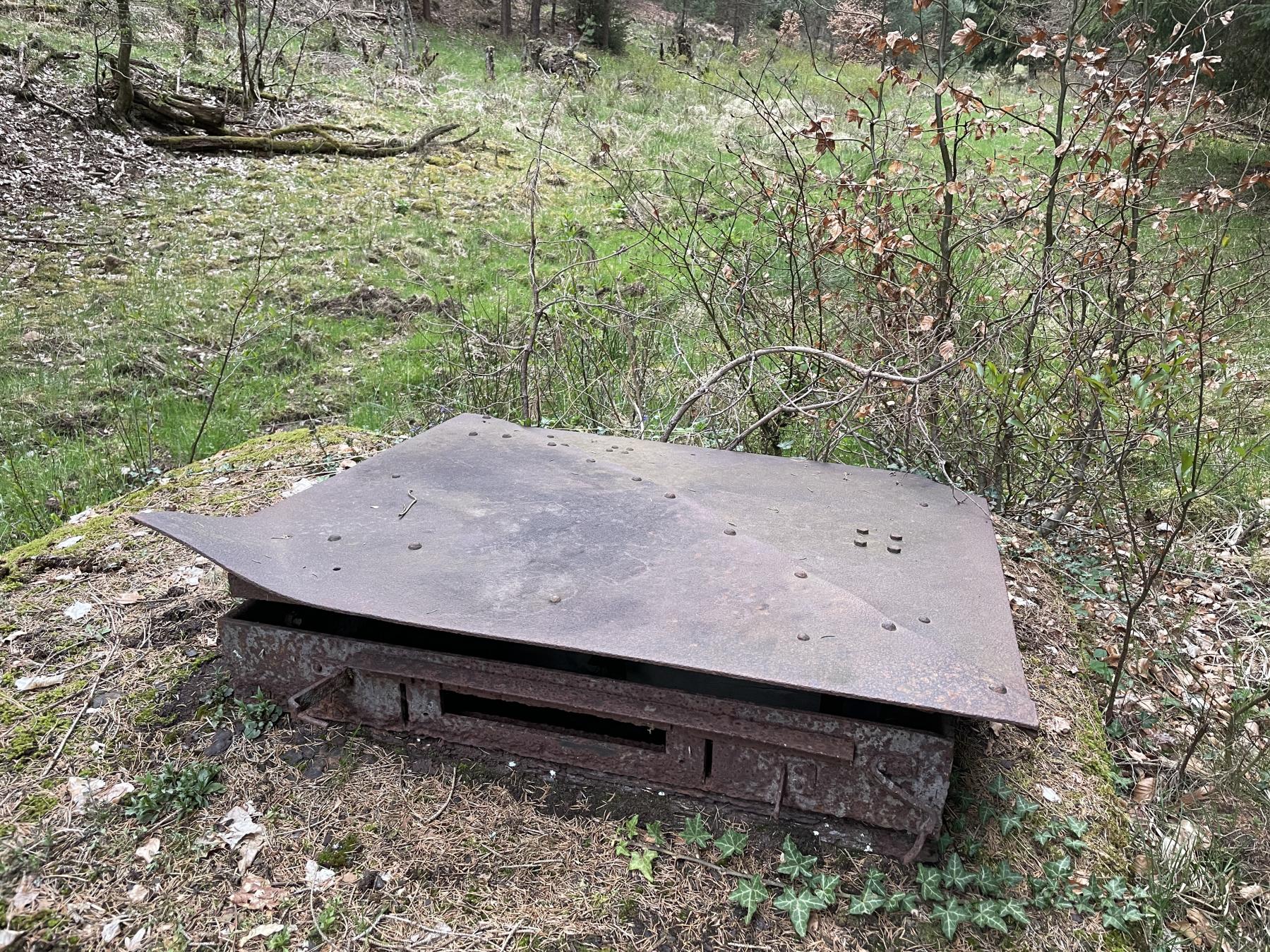 Ligne Maginot - UX1 - (Chambre de coupure) - La trappe en mauvais état - DK_Antoine4
