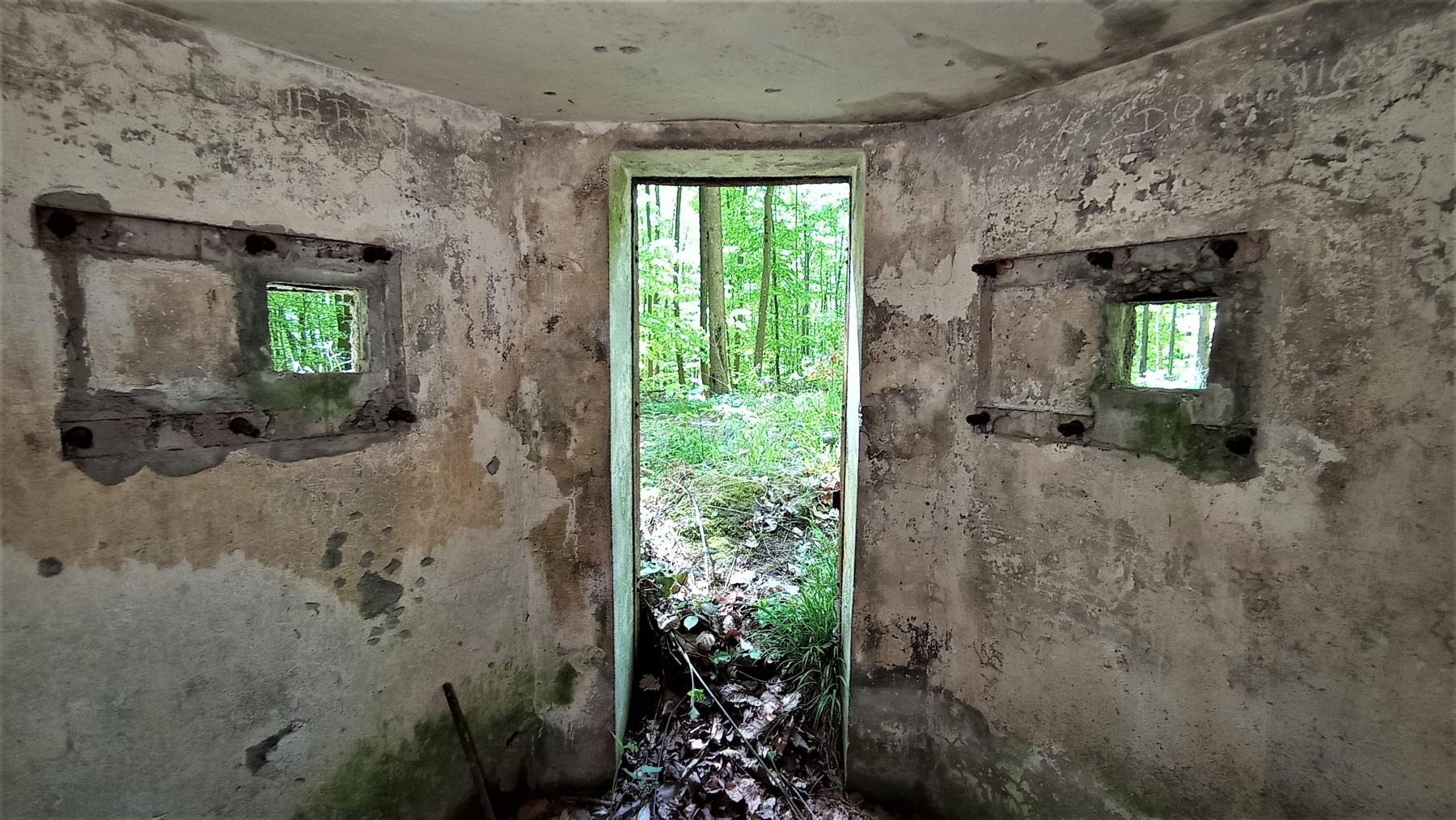 Ligne Maginot - FM48 - NONNENHARDT EST 5 - (Blockhaus pour arme infanterie) - l'entrée et ses deux créneaux arrières  - Baptiste GAUDIN