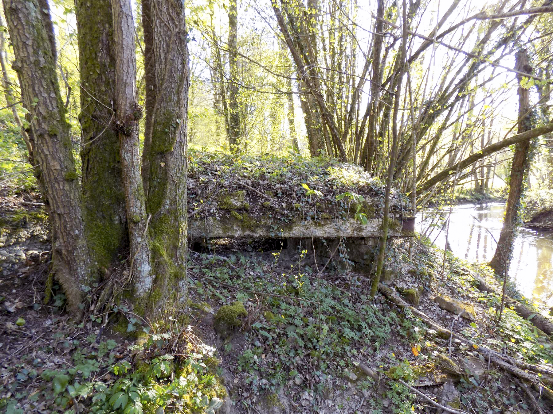 Ligne Maginot - VERLORENERBACH - (Blockhaus pour arme infanterie) - Coté créneau extérieure - l.jacquemin