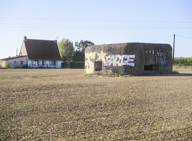 Ligne Maginot - B115 - ROMMEL BECQUE - (Blockhaus pour canon) - B 115  - Rommel Becque situé dans son environnement. - Smardz Félix