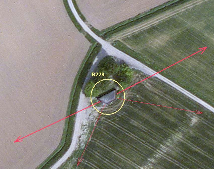 Ligne Maginot - B228 - Le RABOT (Blockhaus pour canon) -  - Bing Sat