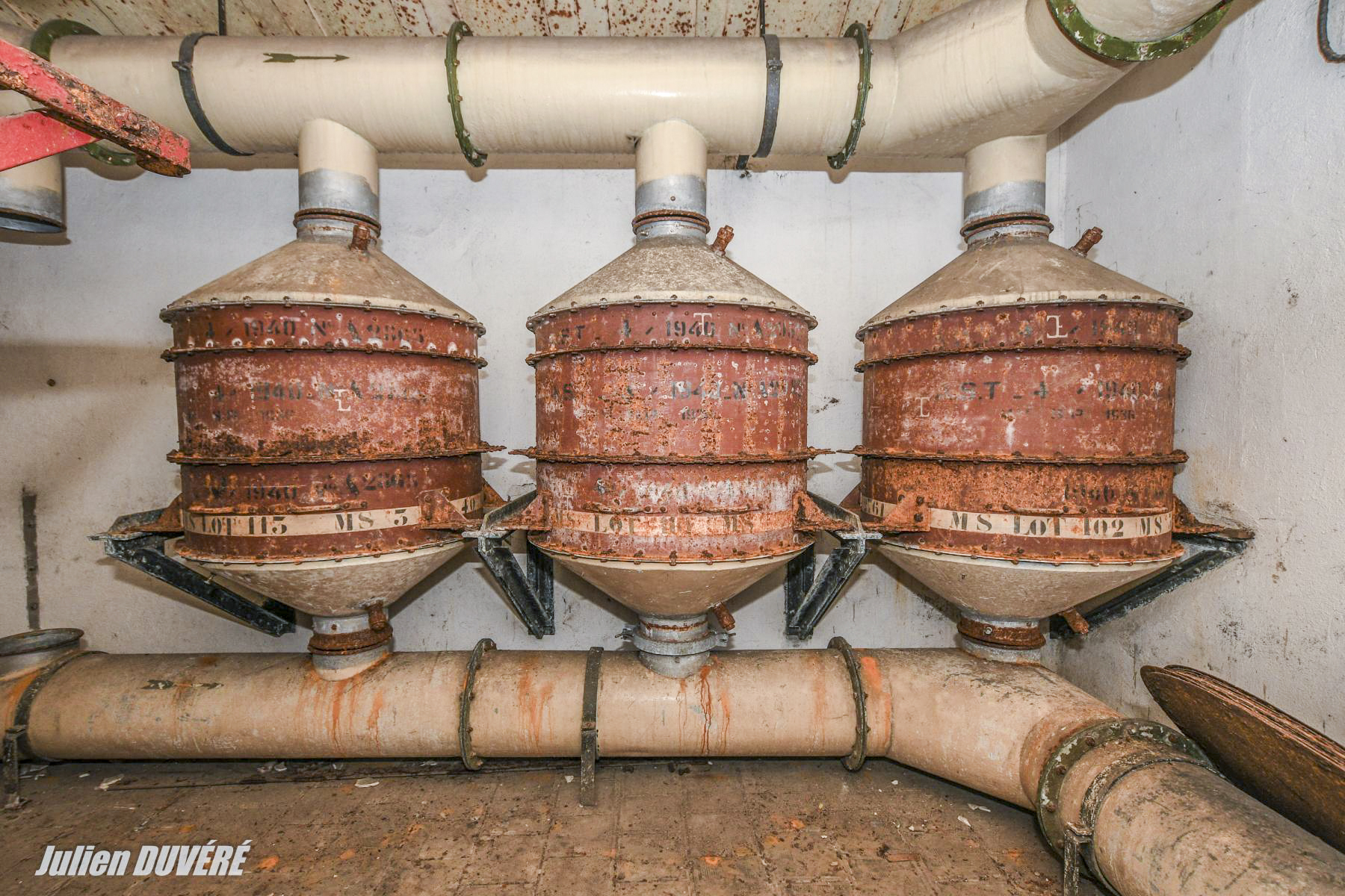 Ligne Maginot - RIPPERT - X13 (QUARTIER KARRE - II/168°RIF) - (Abri) - Filtres pour la neutralisation de l'air gazé. - Julien DUVÉRÉ