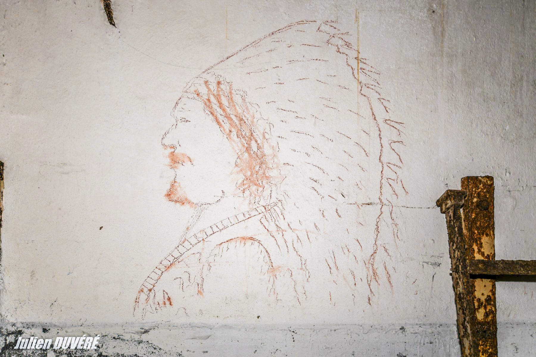 Ligne Maginot - RIPPERT - X13 (QUARTIER KARRE - II/168°RIF) - (Abri) - Serait-ce un graffiti d'époque ? - Julien DUVÉRÉ