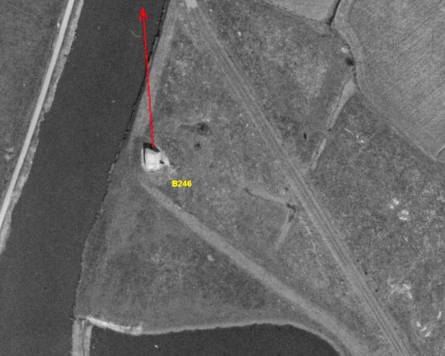 Ligne Maginot - B246bis - MENIN (Blockhaus pour canon) -  - IGN - Géoportail 1965