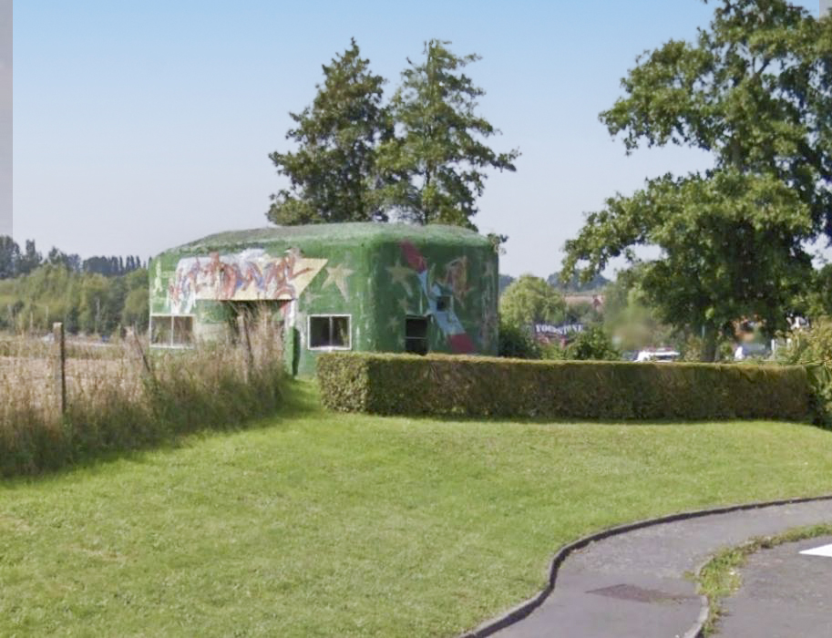 Ligne Maginot - B254bis - PONT du FORET (Blockhaus pour canon) -  - Google Streetview