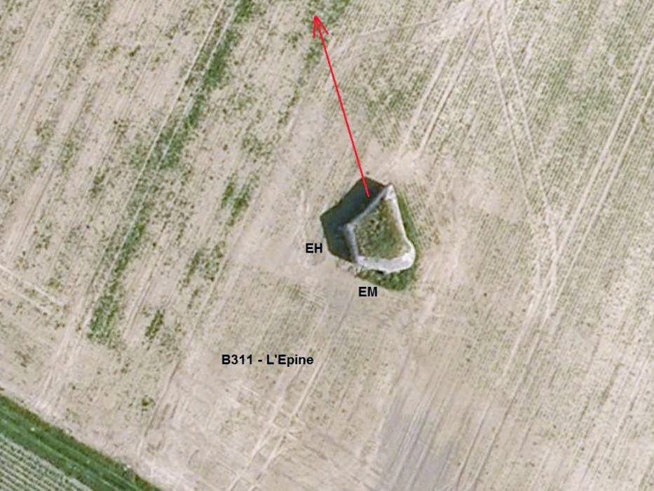 Ligne Maginot - B311 - LA COUTURE - (Blockhaus pour canon) -  - Google Earth