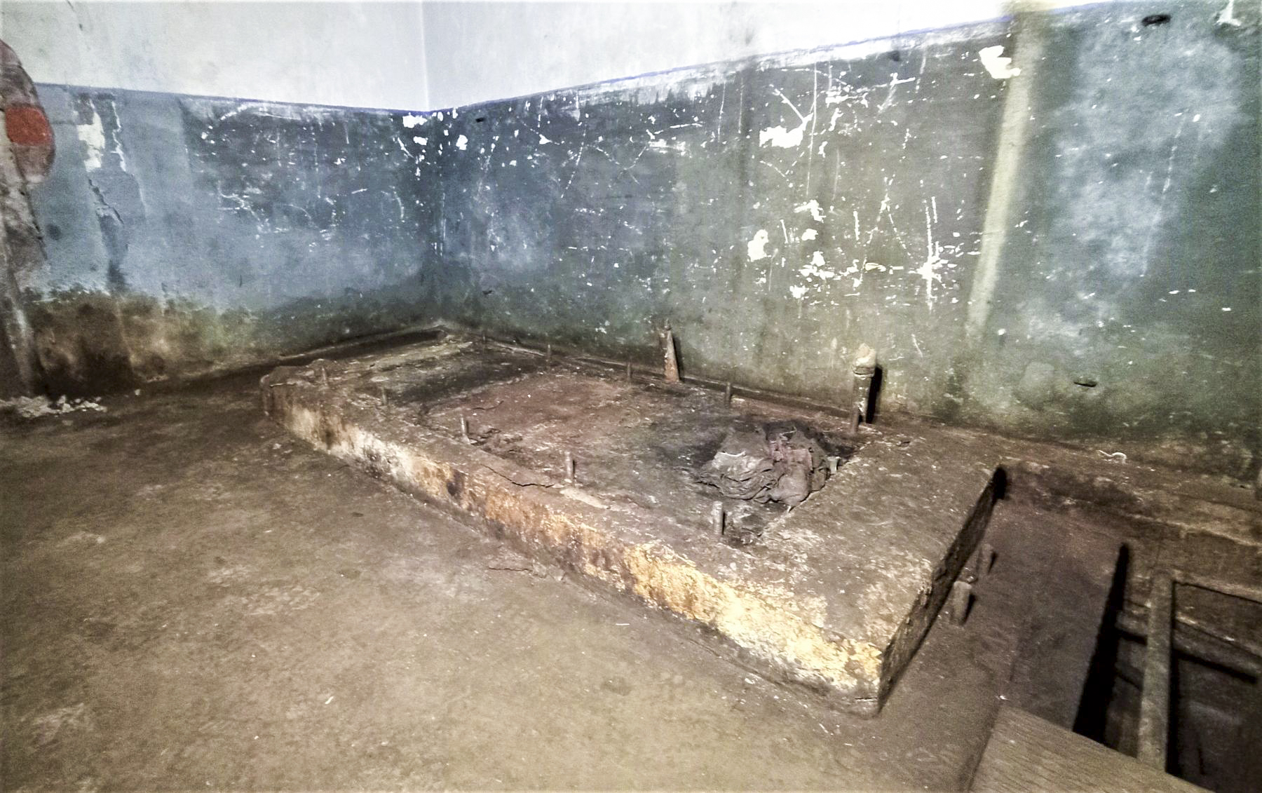 Ligne Maginot - BUCHHOLZBERG (I / 79° RIF) - (Abri) - Socle d'un des deux moteurs en 2021 - Baptiste GAUDIN