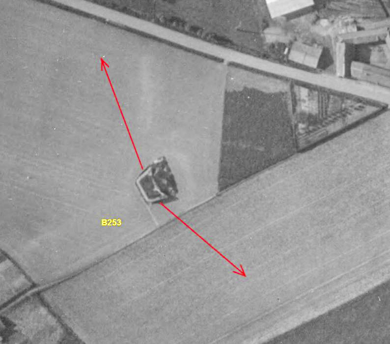 Ligne Maginot - B253 - HALLUIN (Blockhaus pour canon) -  - IGN - Géoportail 1951