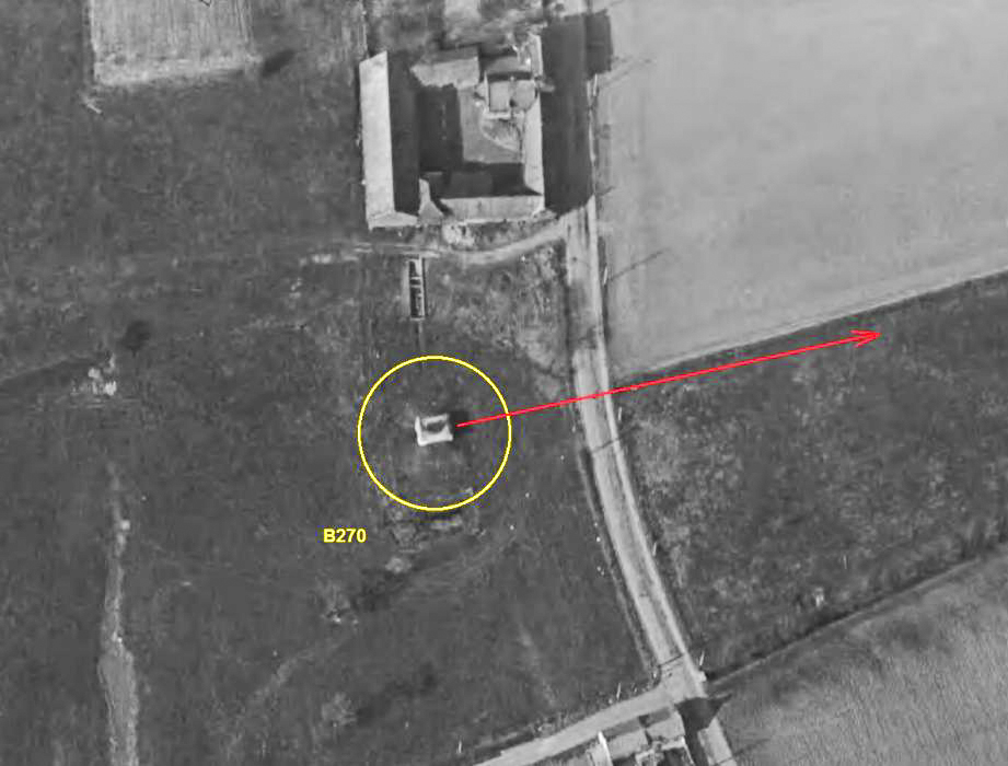 Ligne Maginot - B270 - BETHLEEM (Blockhaus pour canon) -  - IGN - Géoportail 1965