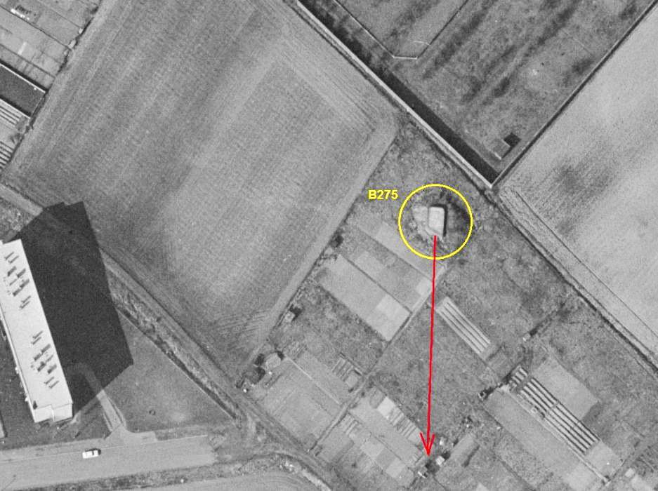 Ligne Maginot - B275 - CROIX ROUGE NORD - (Blockhaus pour canon) -  - IGN 1965 - Geoportail