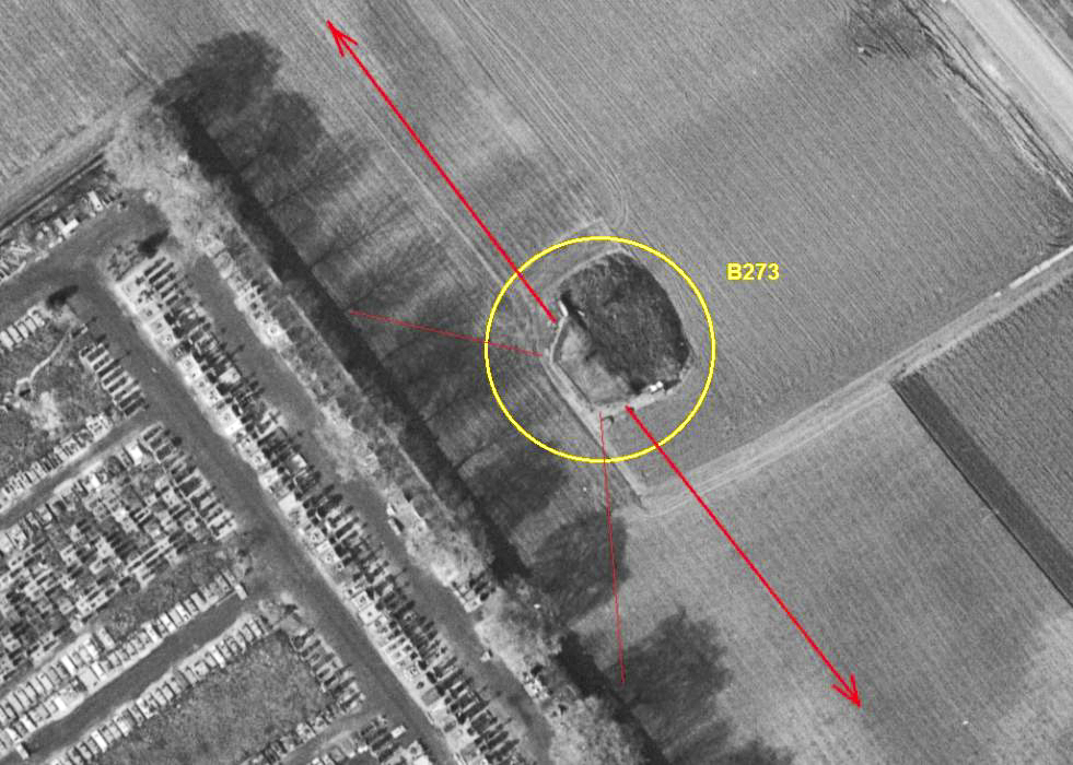 Ligne Maginot - B273 - RISQUONS-TOUT (Blockhaus pour canon) -  - IGN - Géoportail 1965