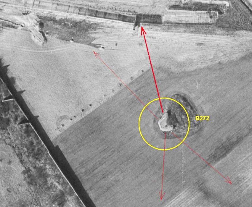 Ligne Maginot - B272 - Le STAND - (Blockhaus pour canon) -  - IGN - Géoportail 1965