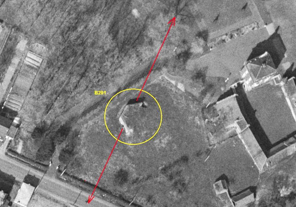 Ligne Maginot - B291 - Le BUISSON Sud - (Blockhaus pour canon) -  - IGN - Géoportail 1965