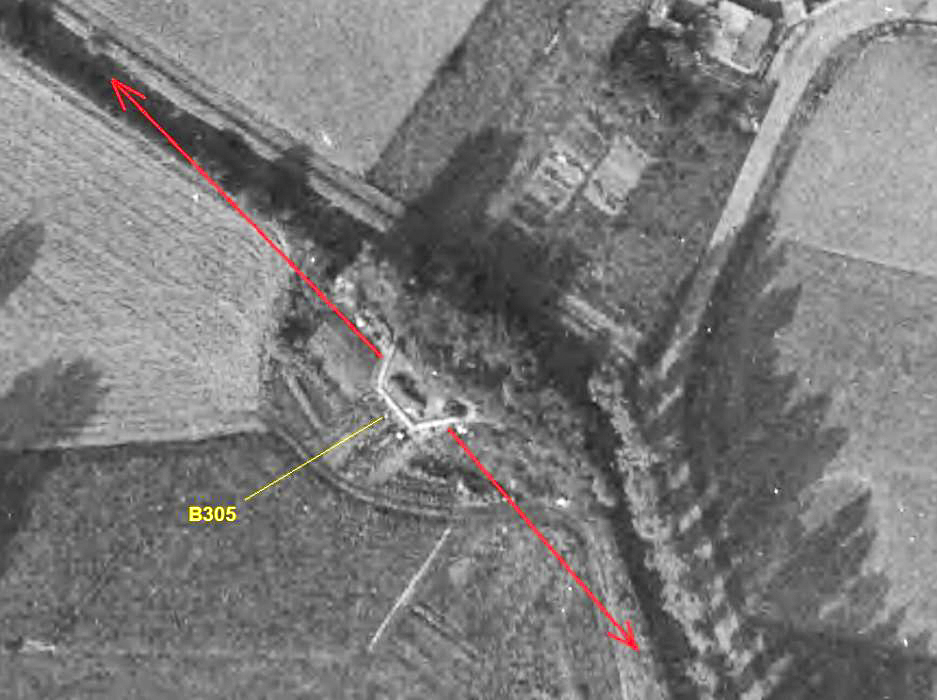 Ligne Maginot - B305 - GRESSART (Blockhaus pour canon) -  - IGN - Géoportail 1962