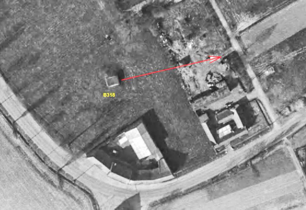 Ligne Maginot - B318 - BOUVINES - (Blockhaus pour canon) -  - IGN - Géoportail 1965